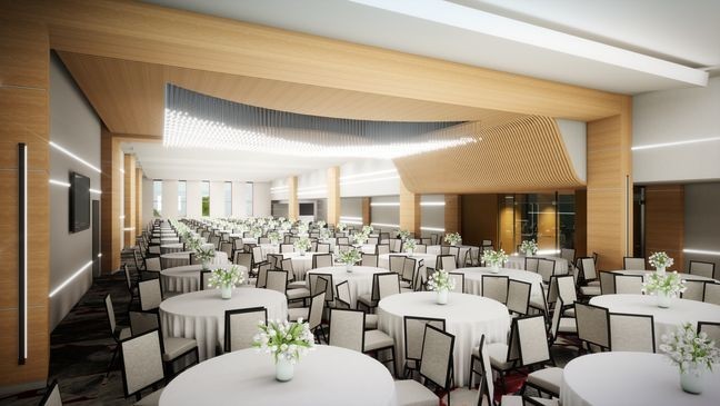 Banquet room at J Resort (Jacobs Entertainment)