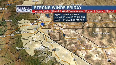 Image for story: Strong and gusty winds to bring travel impacts to northern Nevada