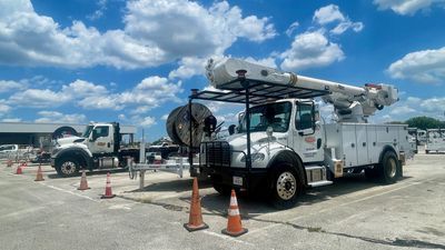 Image for story: Austin Energy sends crews and trucks to Houston to restore power after Hurricane Beryl