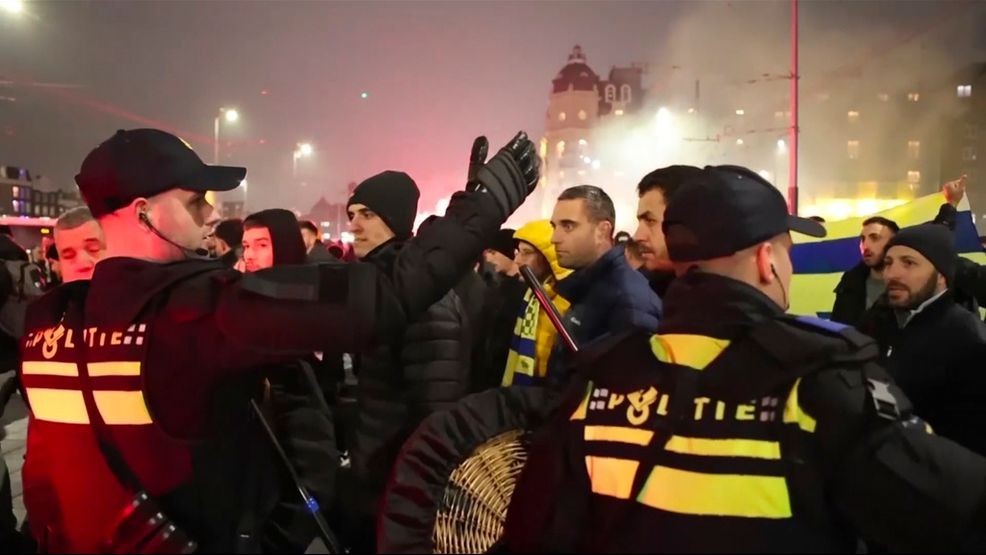 Image for story: 5 hospitalized, 62 detained after attacks on Israeli soccer fans in Amsterdam