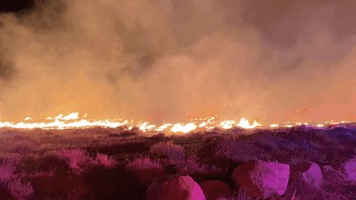 Image for story: High fire weather danger prominent in northern Sierra through Wednesday night